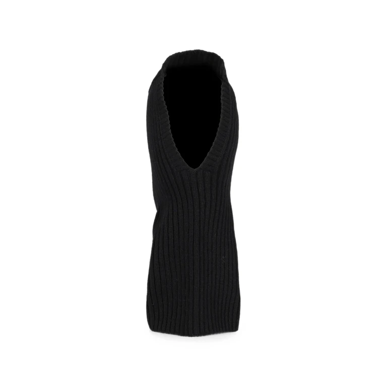 Wool Ribbed-knit Balaclava