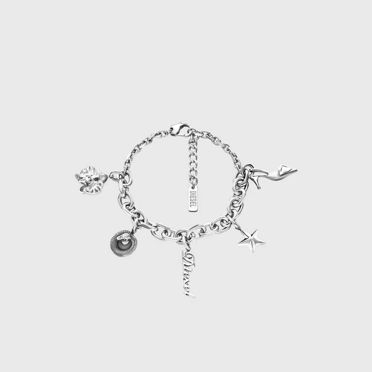 Stainless steel charm bracelet - Bracelets - Unisex - Silver