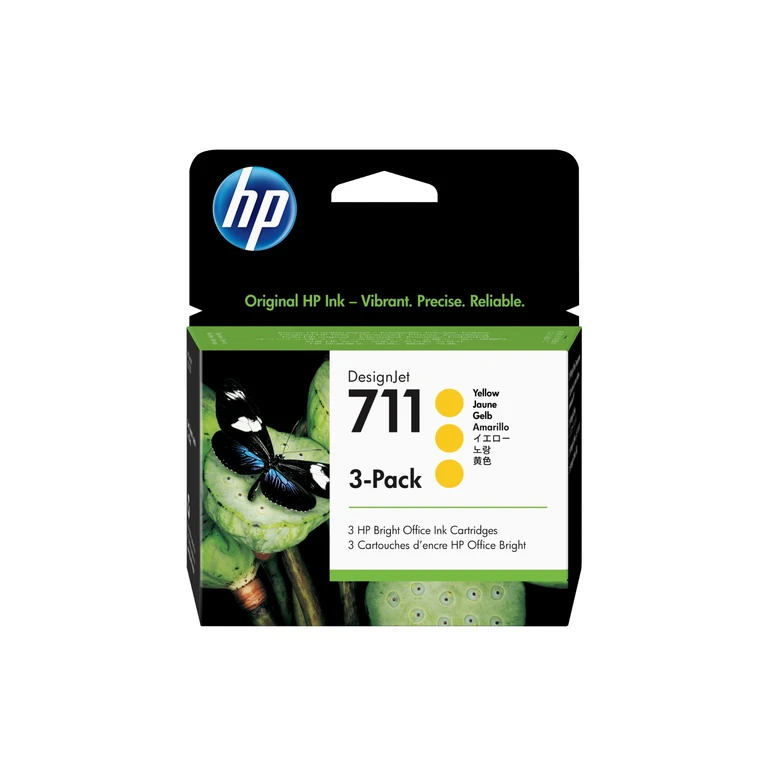 CZ136A/711 Ink cartridge yellow 29ml Pack=3 for HP DesignJet T 520