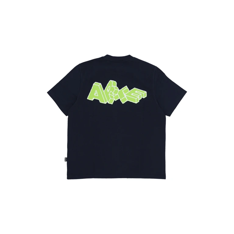 Men's T-shirt Block Print T-shirt Navy