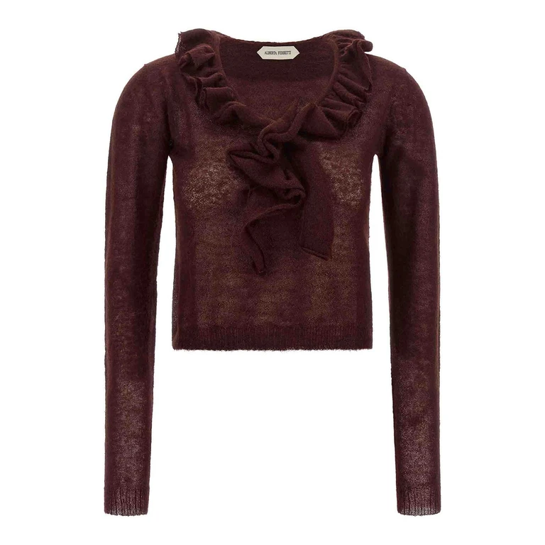 Pull Col Rond - Rouge Brun (092466020106)