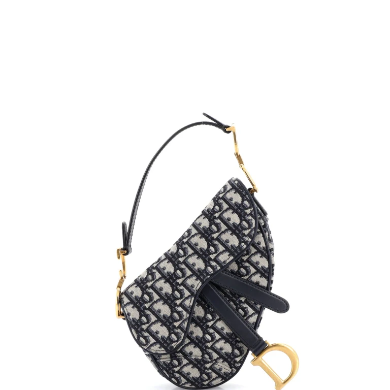 Saddle Handbag Oblique Canvas Mini
