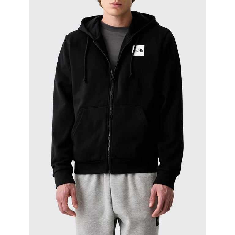 Sweatshirt com capuz de algodão com fecho The North Face