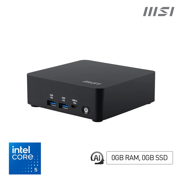 Cubi NUC AI 1UMG Intel Core Ultra 5 125H ( 14th Gen - Core Ultra Series 1 ) , Barebone, NUC, SFF, Mini Computer, HTPC, (NO RAM, NO Storage, NO OS), Intel Graphics/DDR5/Dual ThunderBolt 4/Dual HDMI/Dual LAN/WiFi 6E/BT 5.3/VESA - NUC AI 1UMG I5 125H BB