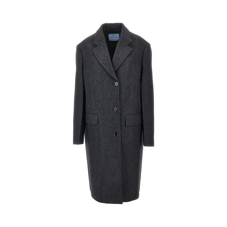 Wool double single-breasted coat Woman 40