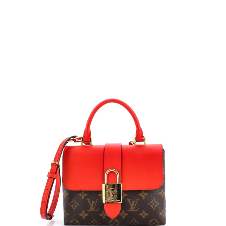 Locky Handbag Monogram Canvas with Leather BB