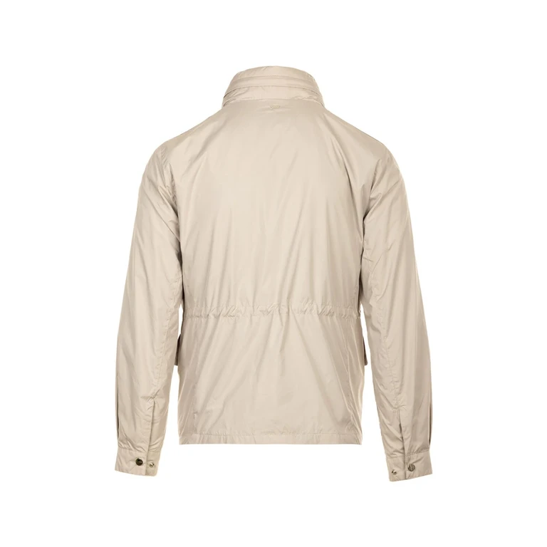 Giubbotto Field Jacket Uomo Beige con Cappuccio Staccabile – HE1440013