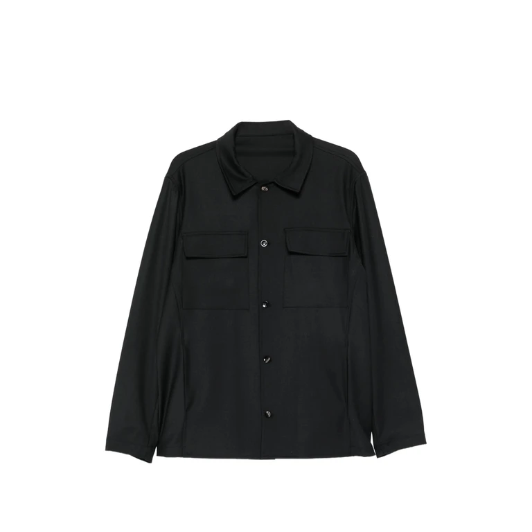 Button-fastening Chest-pocket Jacket