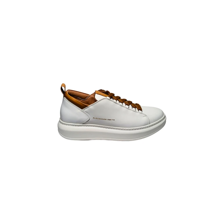 Men's Shoes Alexander Smith Wembley Man-White Cognac