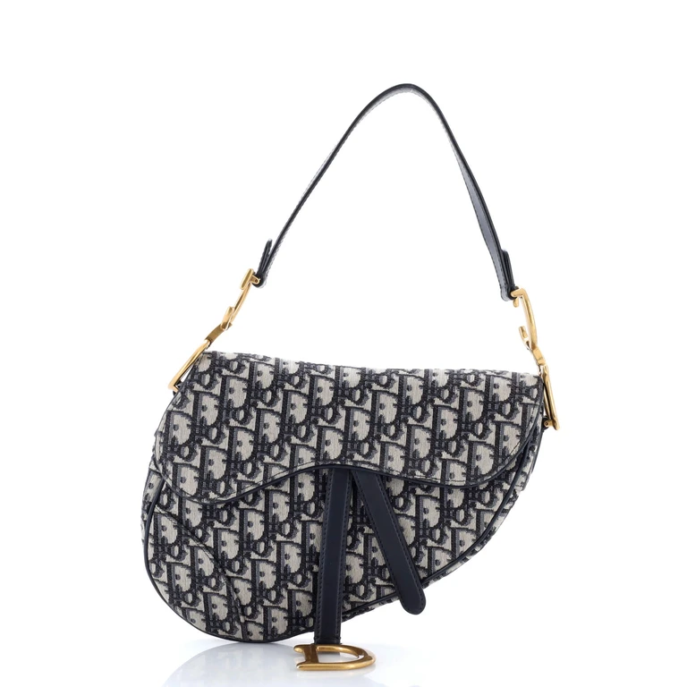 Saddle Handbag Oblique Canvas Medium