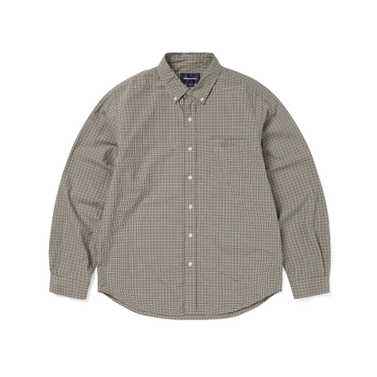 Lightweight Plaid Shirt Beige