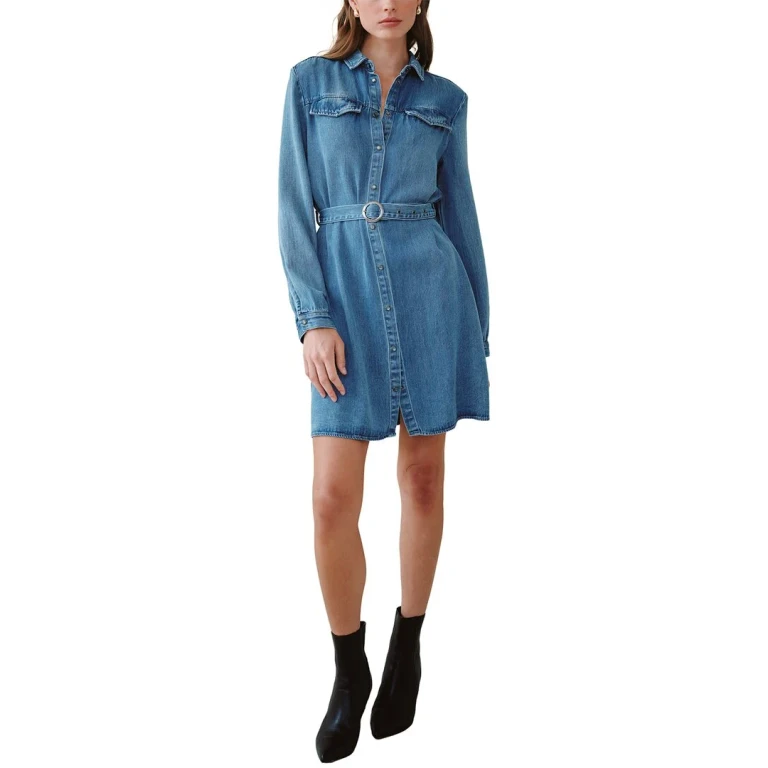 Belted Shirt Dress
