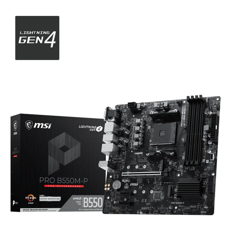PRO B550M-P motherboard AMD B550 Socket AM4 ATX