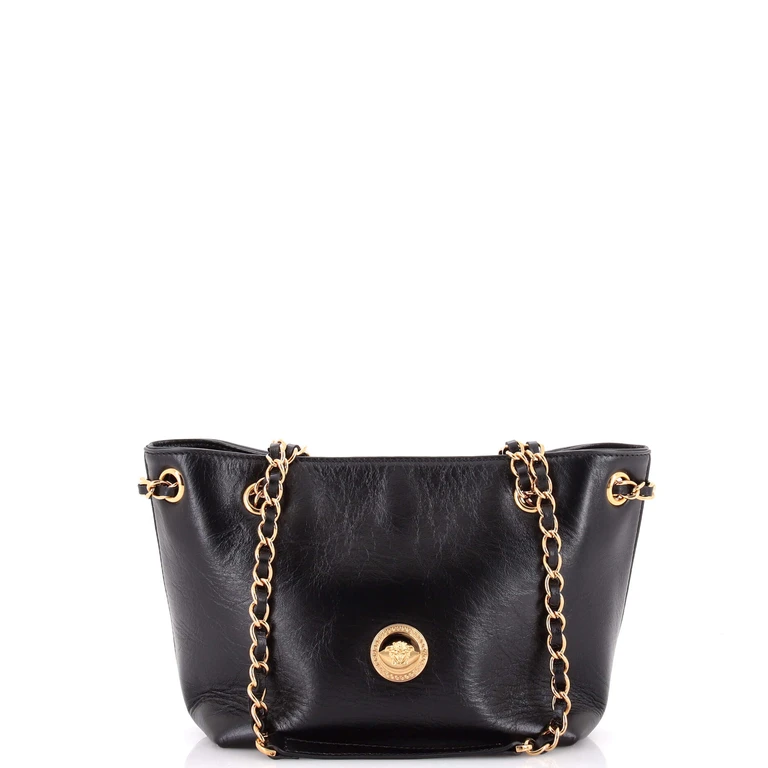 Medusa Icon Chain Tote Leather Mini