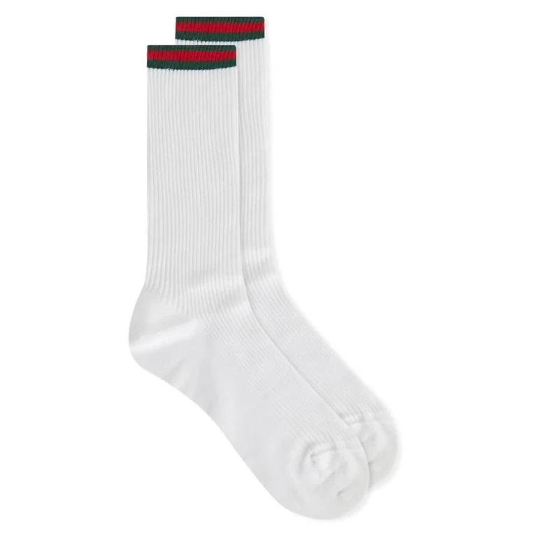 Cotton-Blend Web Socks
