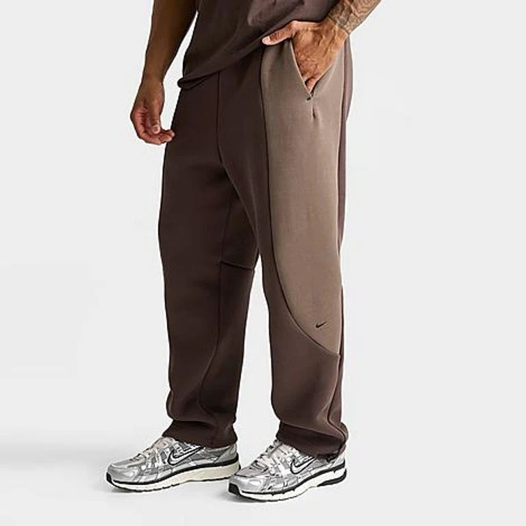 Nike Men's Tech Fleece Pro Open Hem Pants in Baroque Brown/Palomino/Black Size: Small