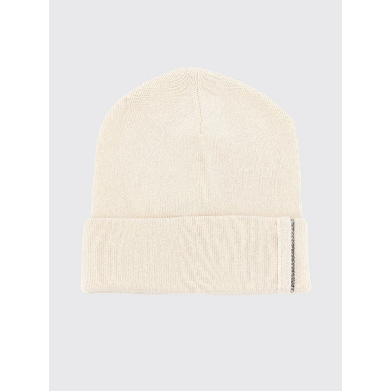Cuffed Pure Cashmere Beanie with Monili Embellishment (M12163199C2832)