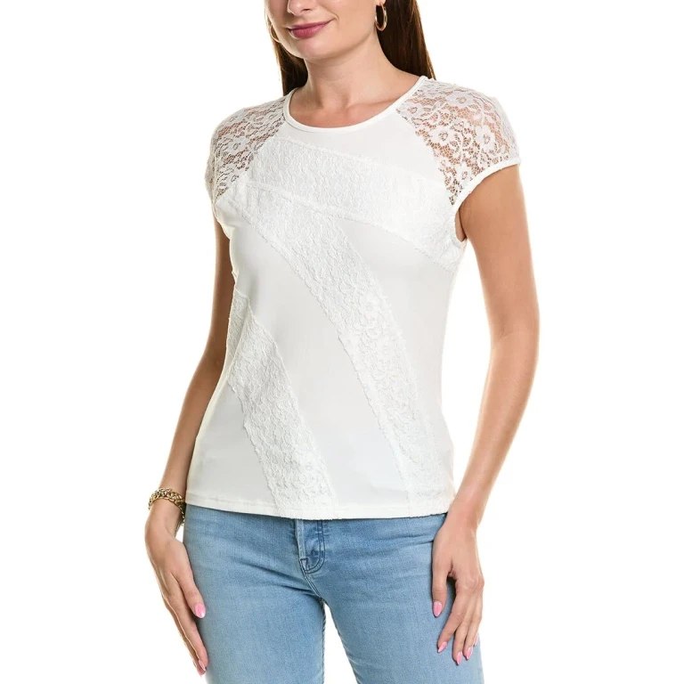Lace Trim T-Shirt