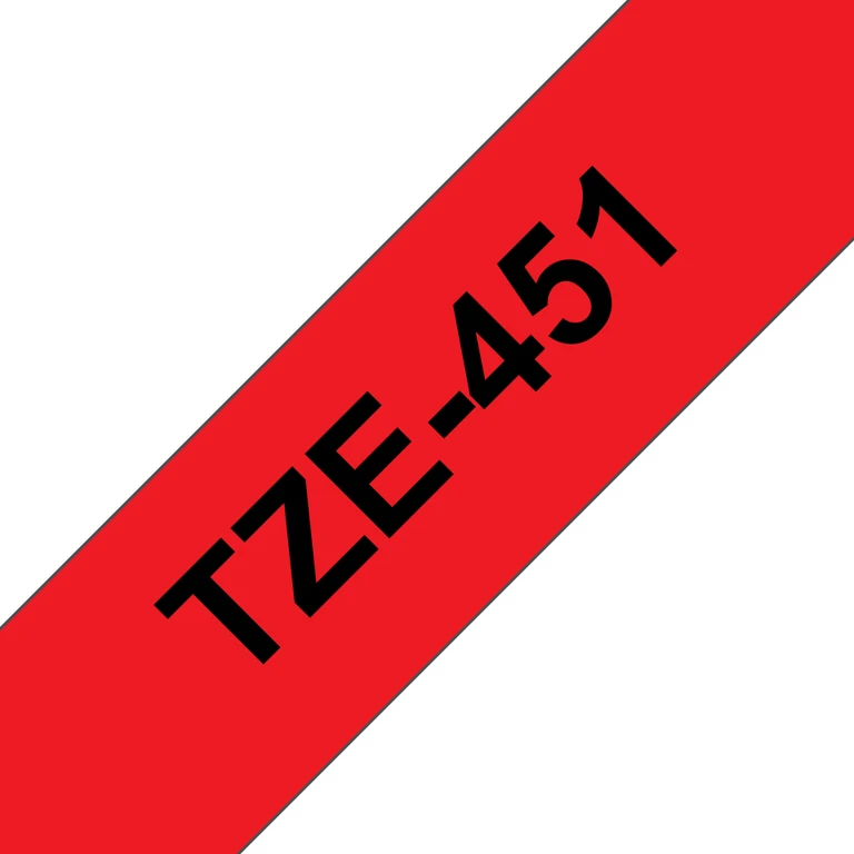 TZE-451 label-making tape Black on red TZ