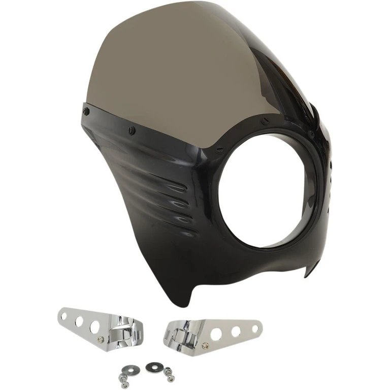 06-043 - Arlen Ness Louvered Fairing Kit For Harley Davidson FX 1200 1971-1979 - Black