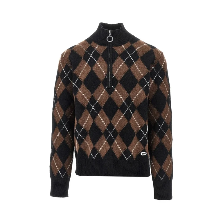 Argyle wool sweater Man M