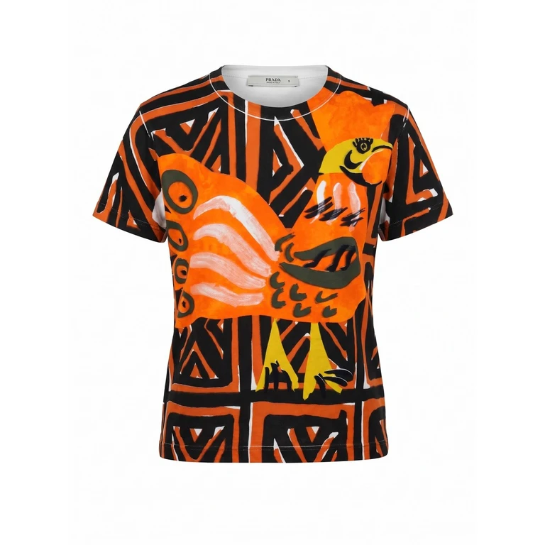 Printed Round Neck Tshirt