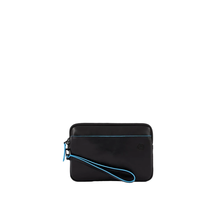 Leather pouch ,smartphone AIRTAG®CONNEQU® Man Piquadro ac5946b2vr-n Black