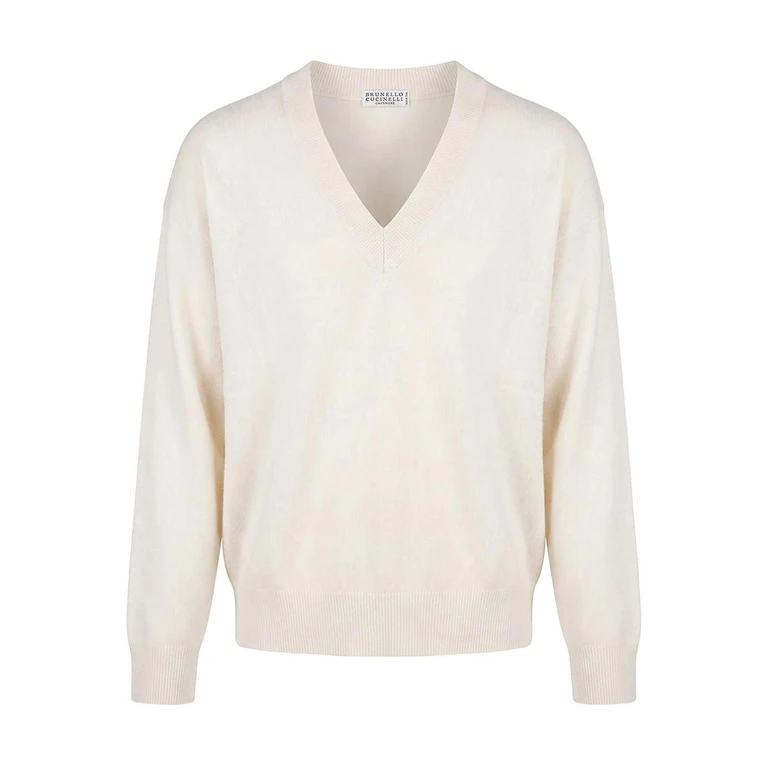 Pull À Col V - Blanc (M12244412C2832)