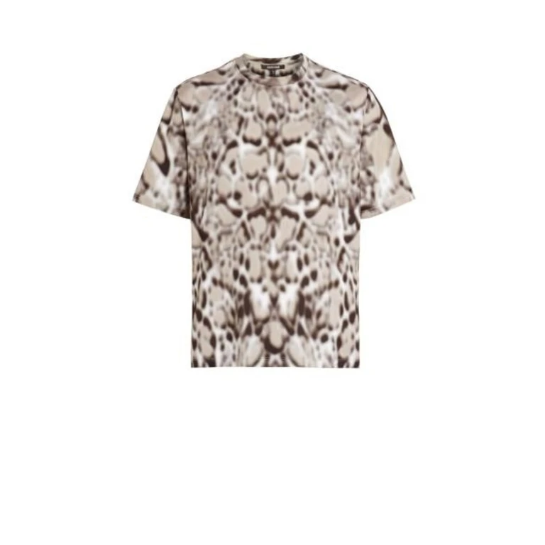 Animal Print Cotton T-Shirt