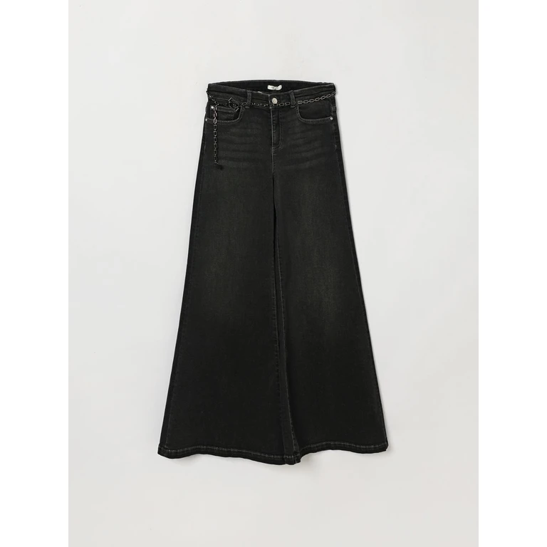 LIU JO Girl's Wide Leg Denim Jeans with Elasticated Waist (GF6122DS61587533)