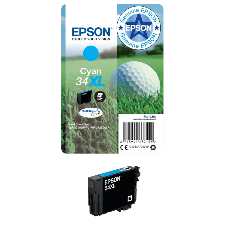 C13T34724010/34XL Ink cartridge cyan high-capacity. 950 pages 10