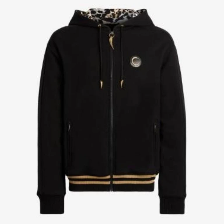 Cotton Zip-Up Regular Fit Hoodie