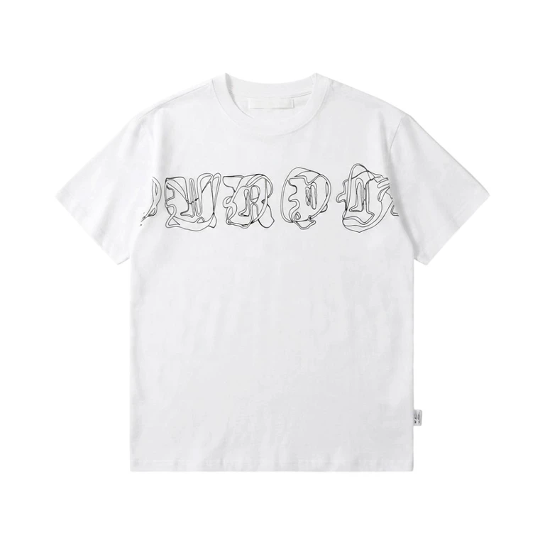 T-shirt Maglieria Bianca con Stampa Grafica