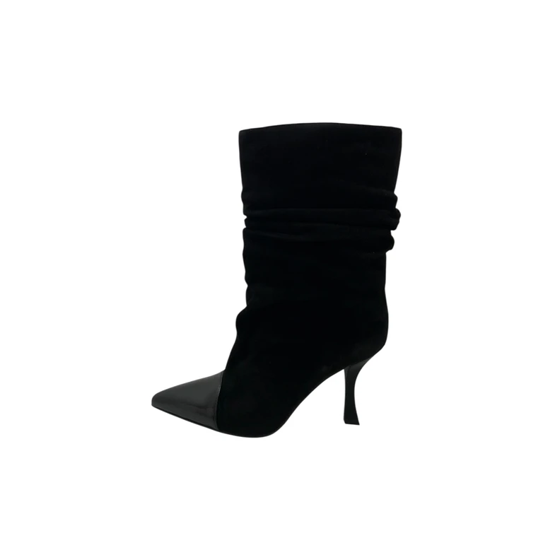 Boots suede heel 9cm Woman Marc Ellis draped