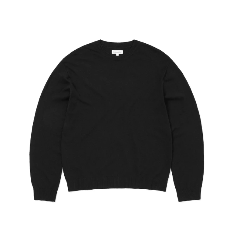 High Gauge Knit Sweater Black