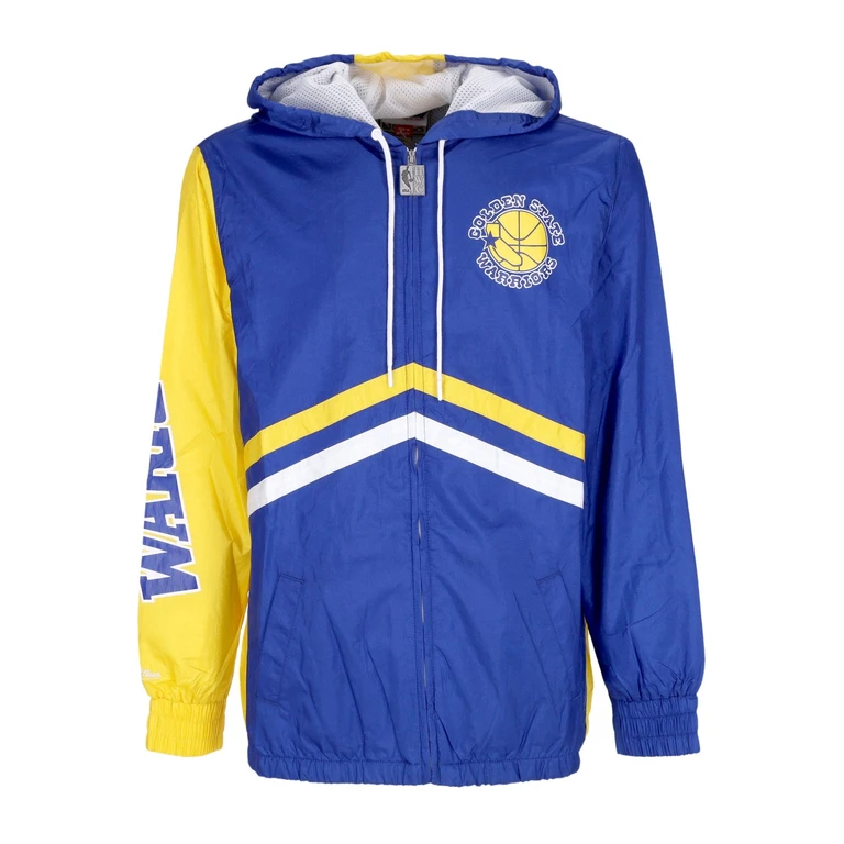 Men's Windbreaker NBA Undeniable Full Zip Windbreaker Hardwood Classics Golwar Royal
