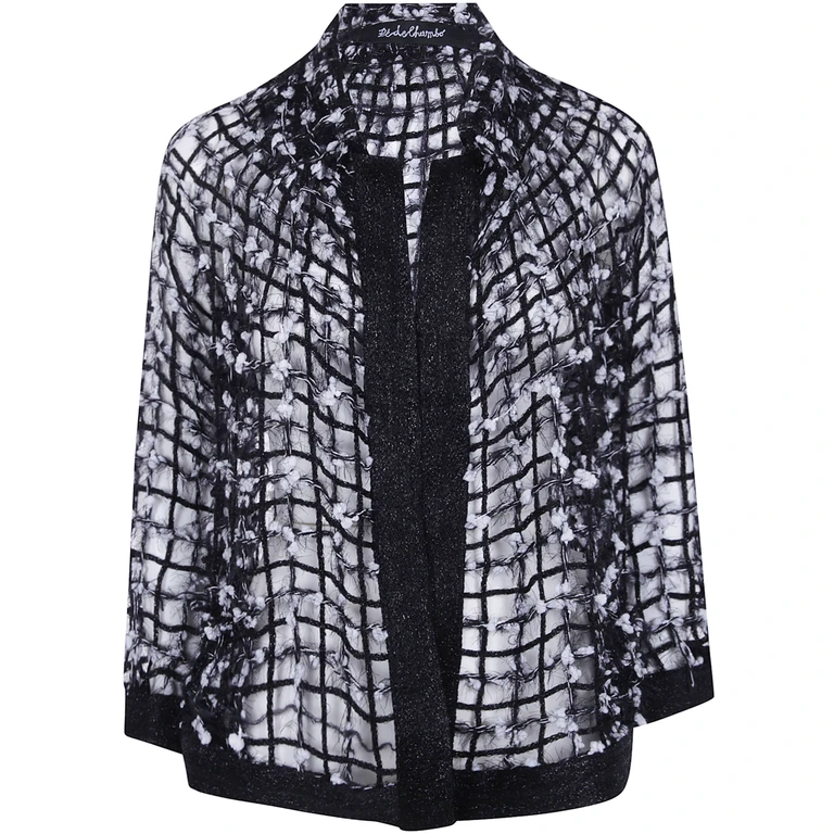 Cropped Knit Jacket "Knit Cropped Jacket"