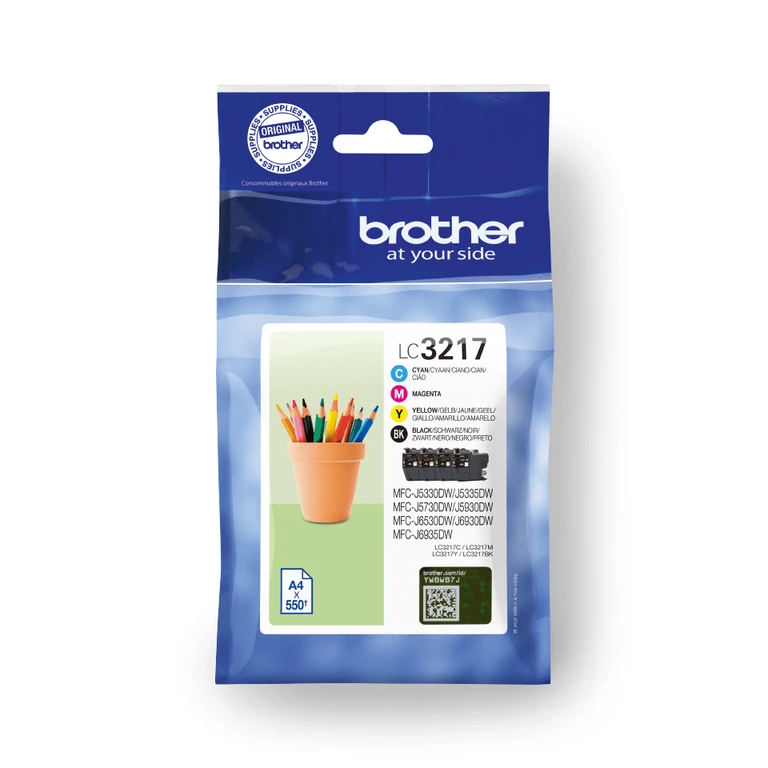 Brother LC-3217VALDR Ink cartridge multi pack Bk.C.M.Y. 4x550 pages IS