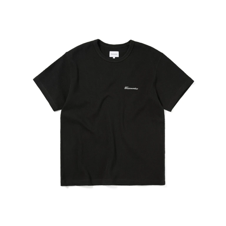(SS25) Waffle Tee Off Black