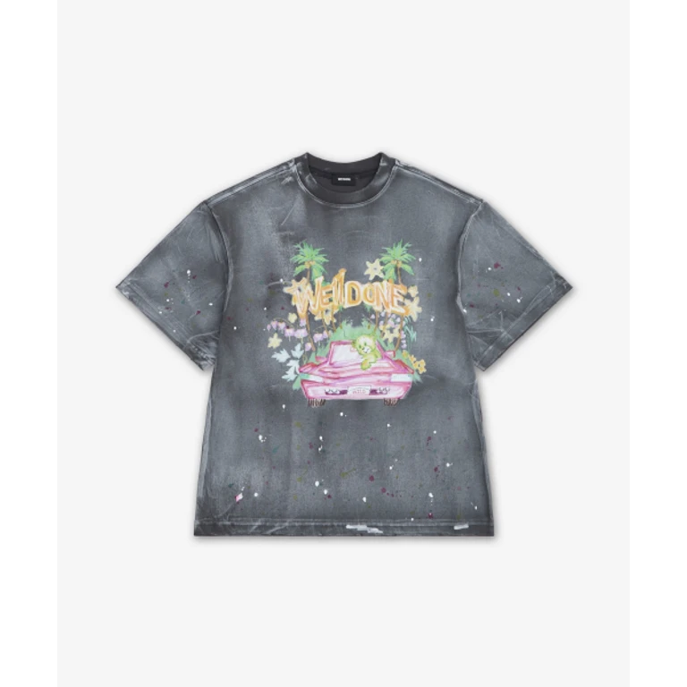 Dirty Painting Short-Sleeve T-Shirt - Charcoal / WDTT126777UCH