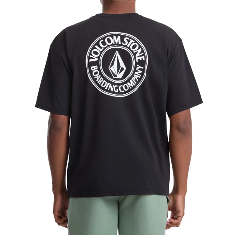 DRAIN YOU Loose Fit Rash Guard Short Sleeve (Black)