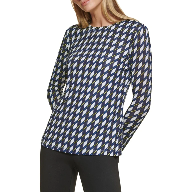 Printed Crewneck Top