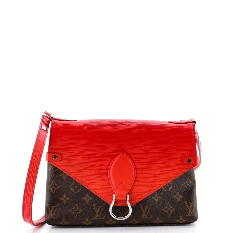 Saint Michel Handbag Monogram Canvas and Epi Leather