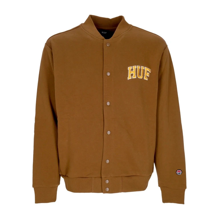 Men's College Lightweight Sweatshirt Athletic Cardigan Rubber