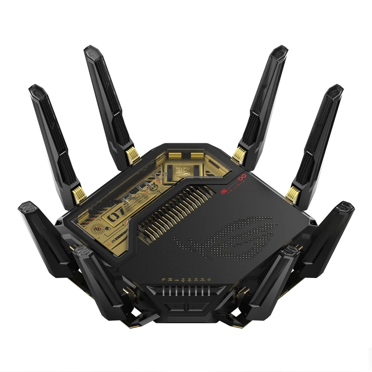 ROG Rapture GT-BE98 wireless router 10 Gigabit Ethernet Quad-band (2.4 GHz / 5 GHz-1 / 5 GHz-2 / 6 GHz) Black