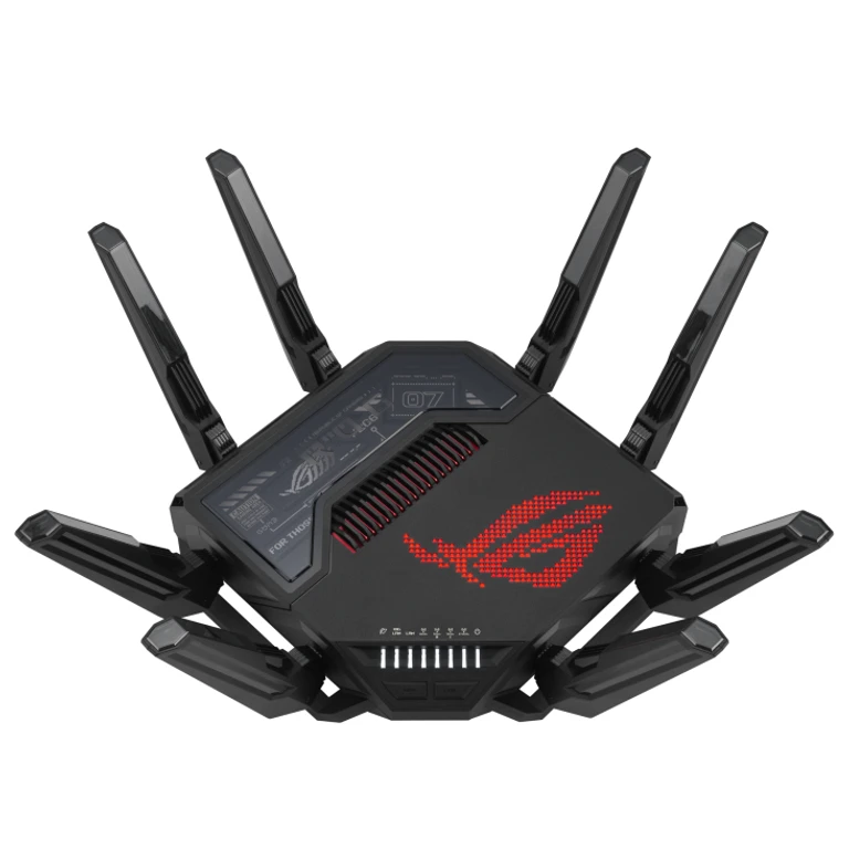 ROG Rapture GT-BE98 wireless router 10 Gigabit Ethernet Quad-band (2.4 GHz / 5 GHz-1 / 5 GHz-2 / 6 GHz) Black