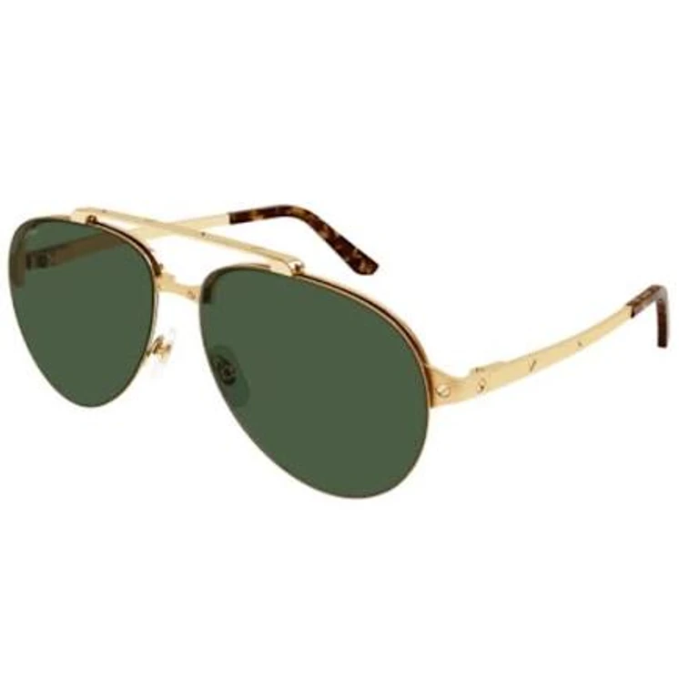 Santos de Cartier Green Pilot Mens Sunglasses CT0354S 002 61