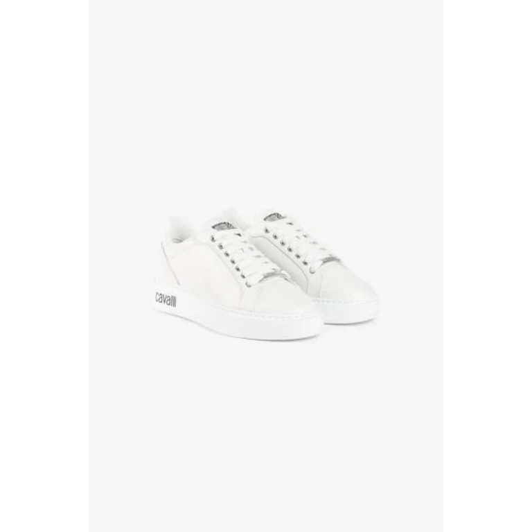 White Leather Low-Top Sneakers