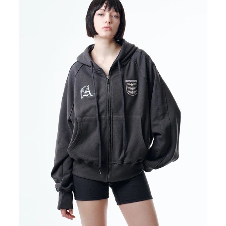 NOX GRAPHIC HOODIE (CHARCOAL)