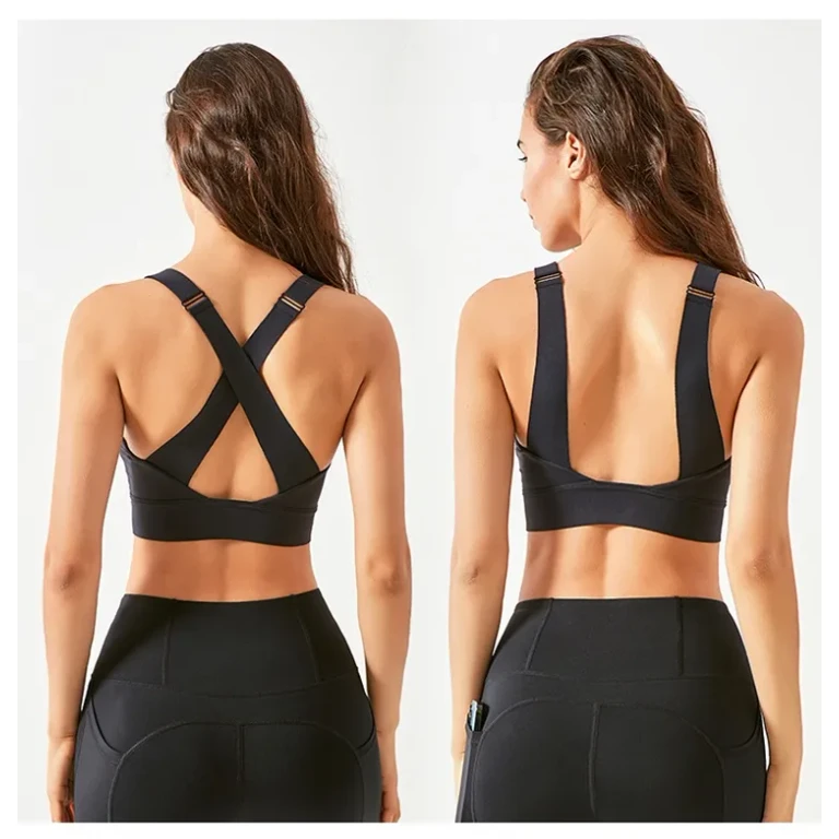 Front Zipper High Impact Athletic Bra